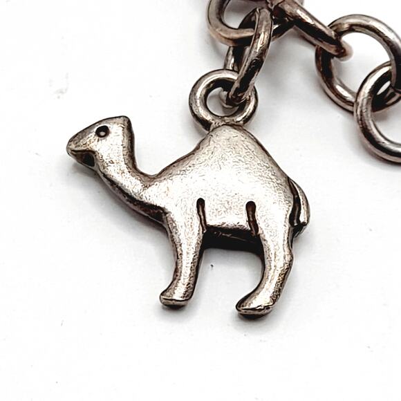 Vintage Noah's Ark Silver Charm Bracelet - Stamped 925 - 7 1/4 Inches - Picture 6 of 9